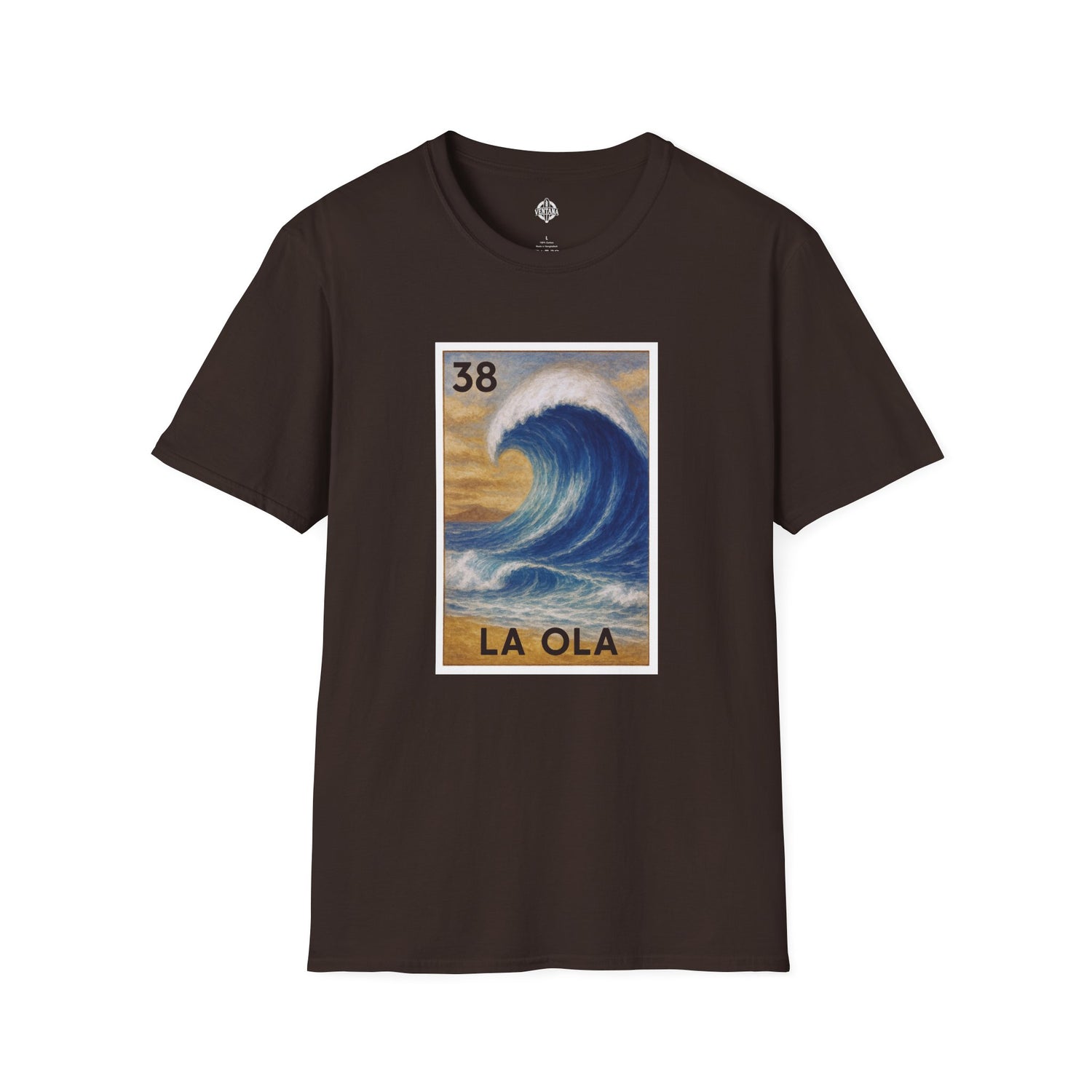 Wave Lotería Unisex - Soft Style U.S. Cotton T-Shirt (La Ola)