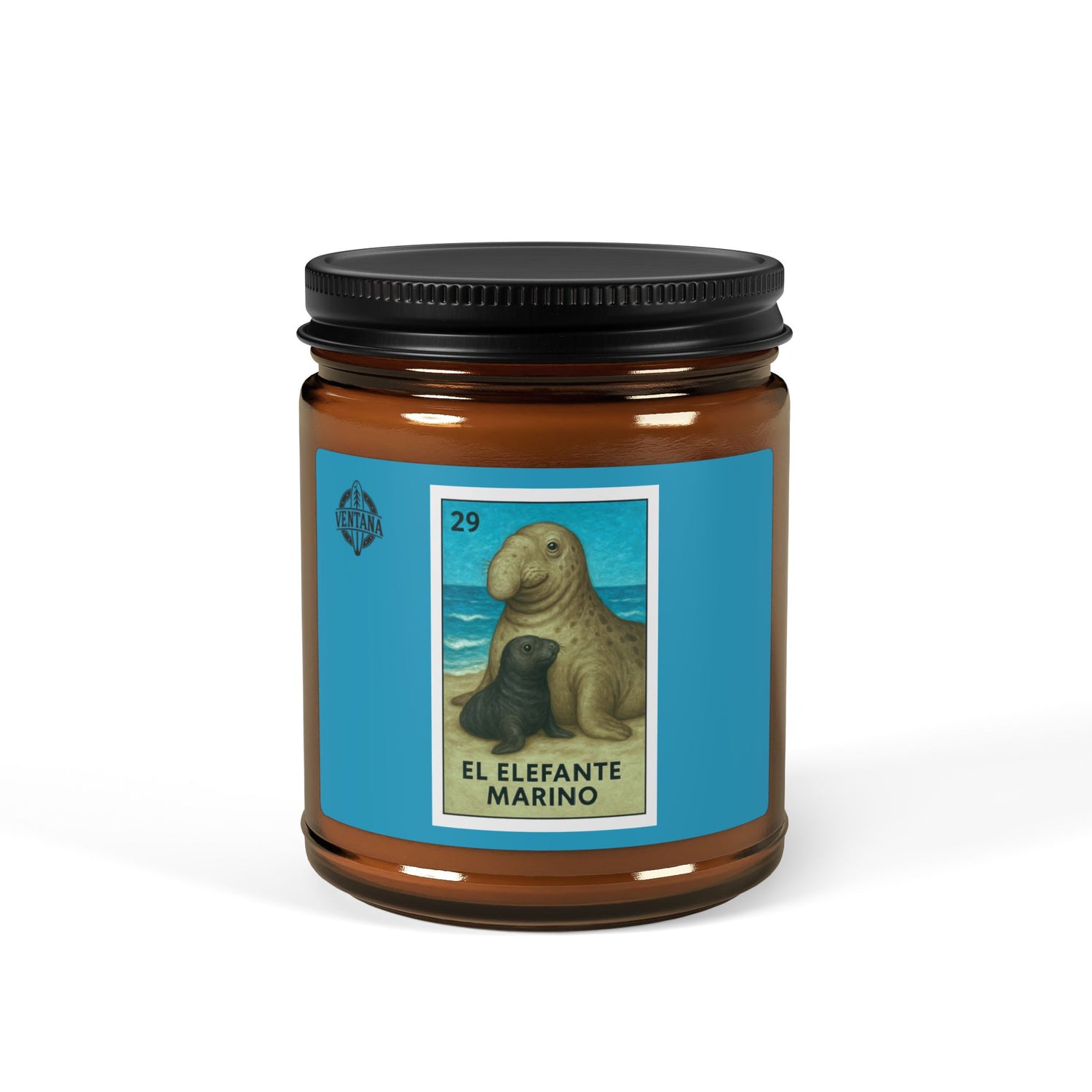 Elephant Seal Lotería - Scented Soy Candle (El Elefante Marino)