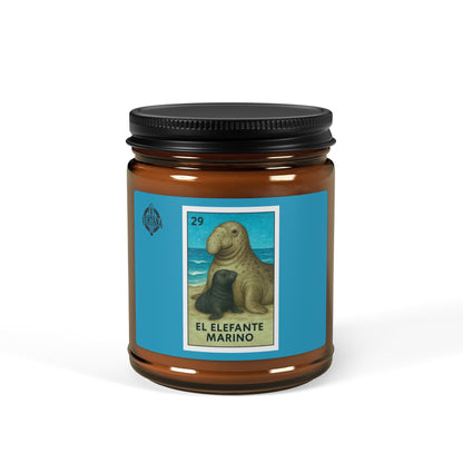 Elephant Seal Lotería - Scented Soy Candle (El Elefante Marino)