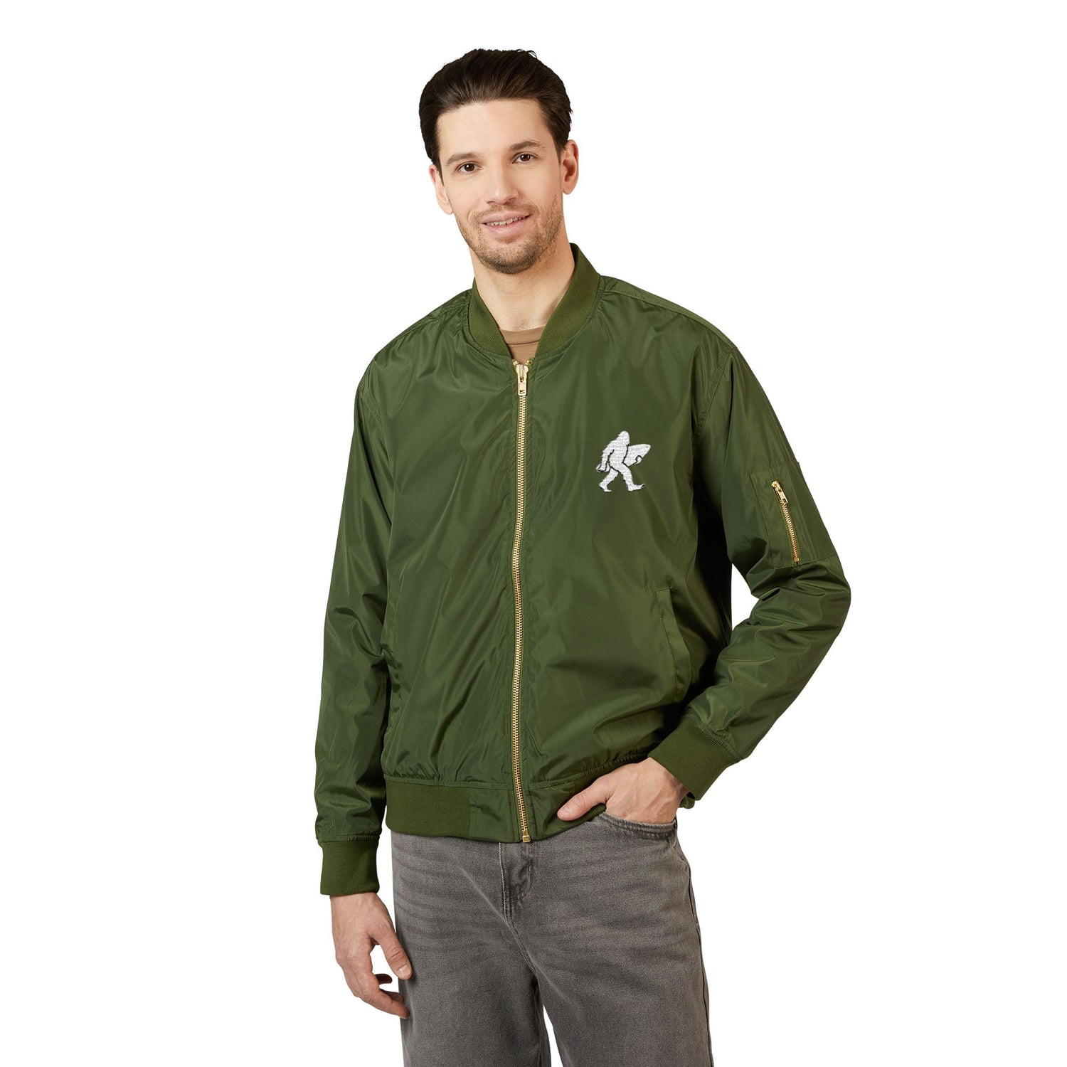 Ventana Surfsquatch Recycled Poly Embroidered Bomber Jacket