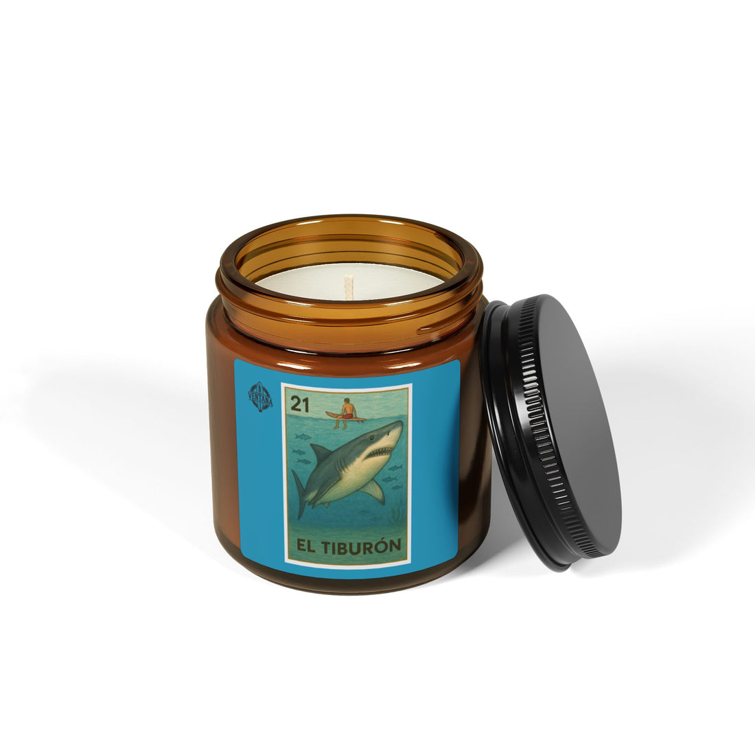 Shark Lotería - Scented Soy Candle (El Tiburón)