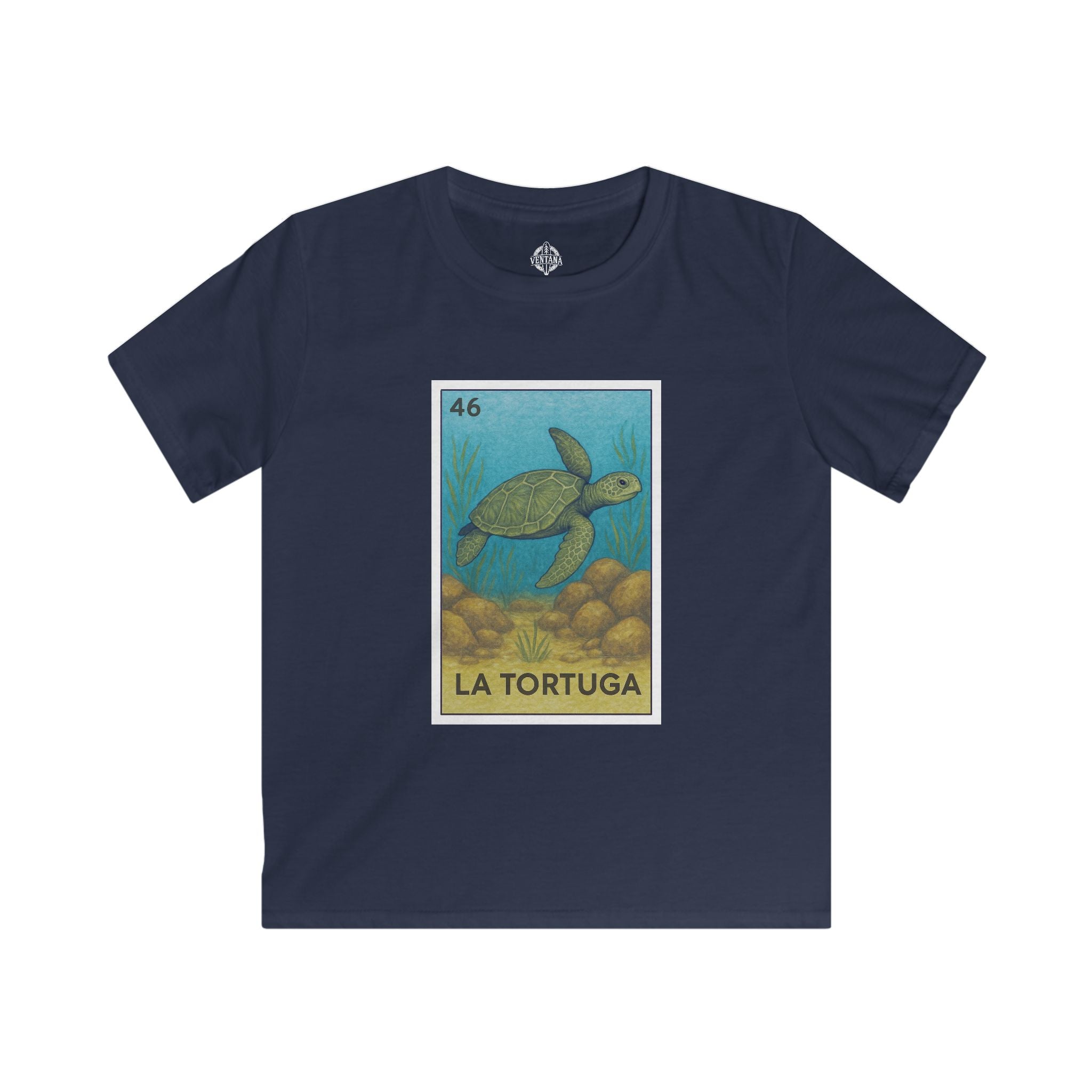 Turtle Lotería Kids - Soft Style U.S. Cotton T-Shirt (La Tortuga)