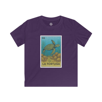 Turtle Lotería Kids - Soft Style U.S. Cotton T-Shirt (La Tortuga)