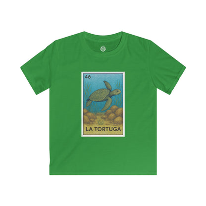 Turtle Lotería Kids - Soft Style U.S. Cotton T-Shirt (La Tortuga)