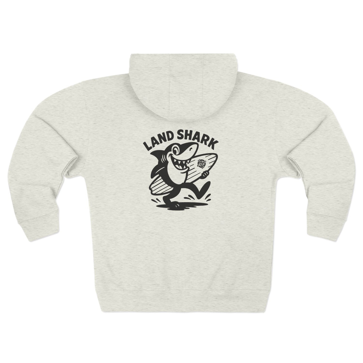 Land Shark Unisex - Zip Cotton Blend Fleece Hoodie