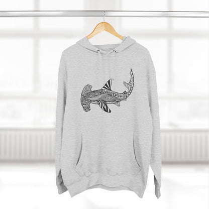 Ventangle Hammerhead Unisex - Pull-Over Cotton Blend Fleece Hoodie