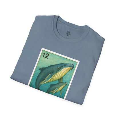 Whale Lotería Unisex - Soft Style U.S. Cotton T-Shirt (La Ballena)