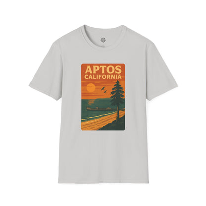 Aptos California Sunset Unisex - U.S. Cotton T-Shirt
