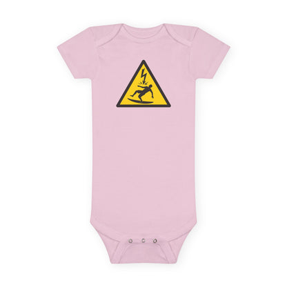 Electric Surfer - Baby Short Sleeve 100% Cotton Onesie