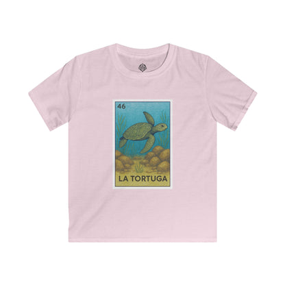 Turtle Lotería Kids - Soft Style U.S. Cotton T-Shirt (La Tortuga)