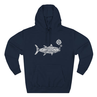 Ventana Wooden Tuna Unisex - Pull-Over Cotton Blend Fleece Hoodie