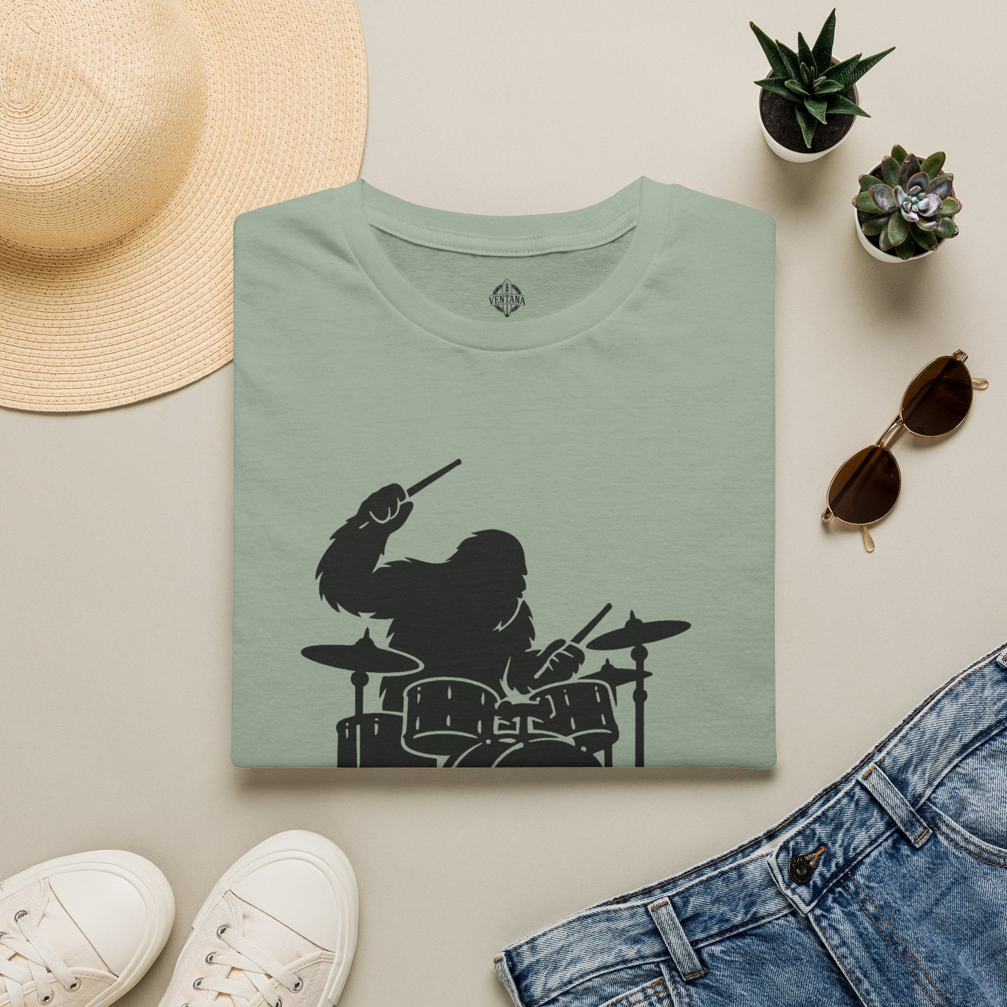 Ventana Drumsquatch Unisex - U.S. Cotton T-Shirt