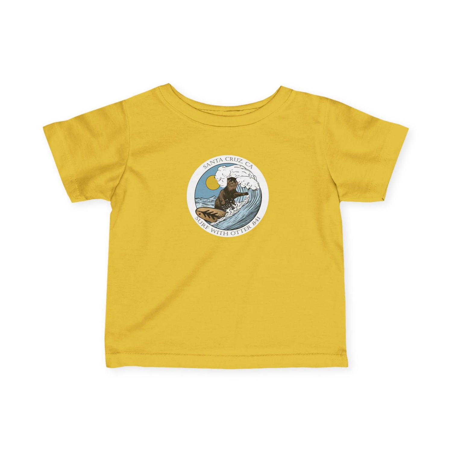 Surf with Otter 841 Ventana by Thiago Bianchini - Infant 100% Cotton T-Shirt