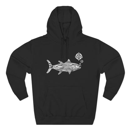 Ventana Wooden Tuna Unisex - Pull-Over Cotton Blend Fleece Hoodie