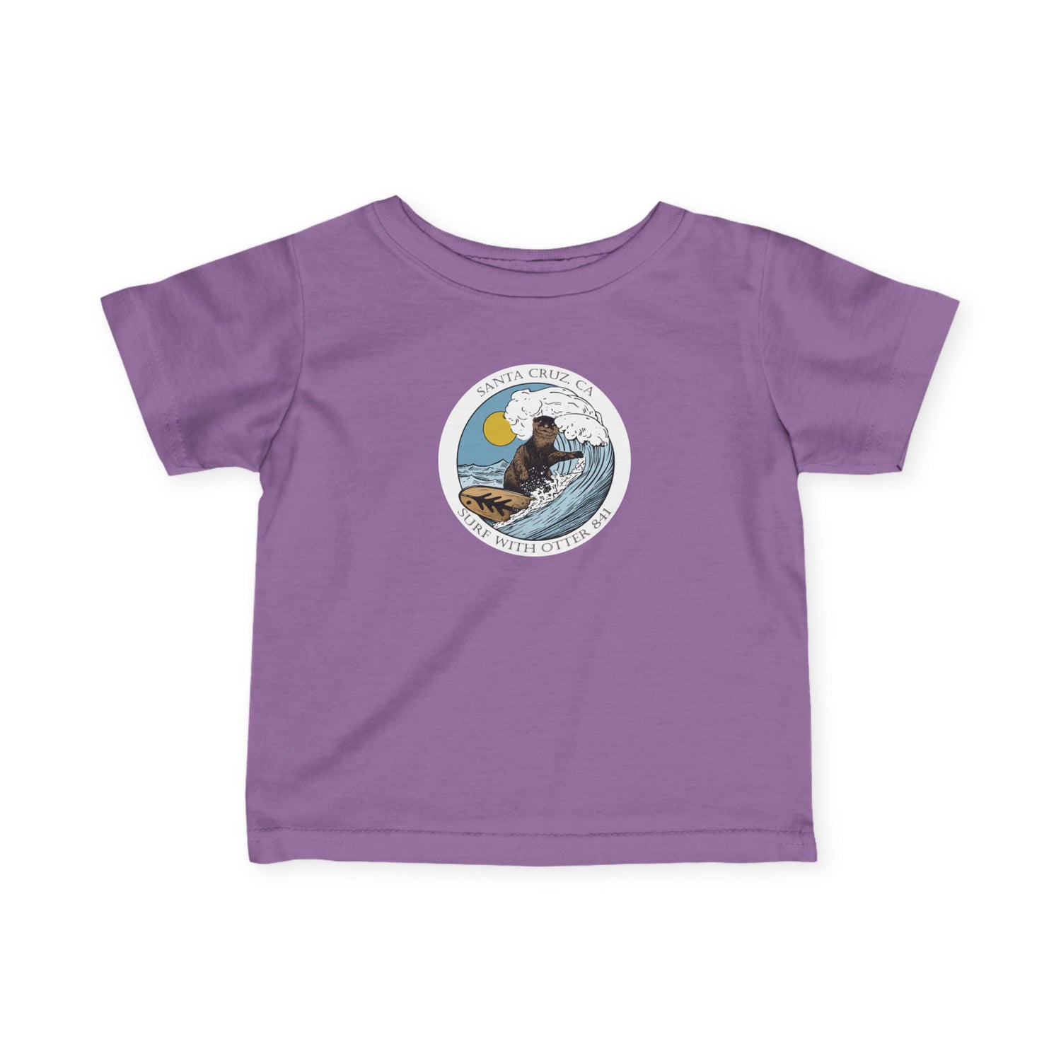 Surf with Otter 841 Ventana by Thiago Bianchini - Infant 100% Cotton T-Shirt