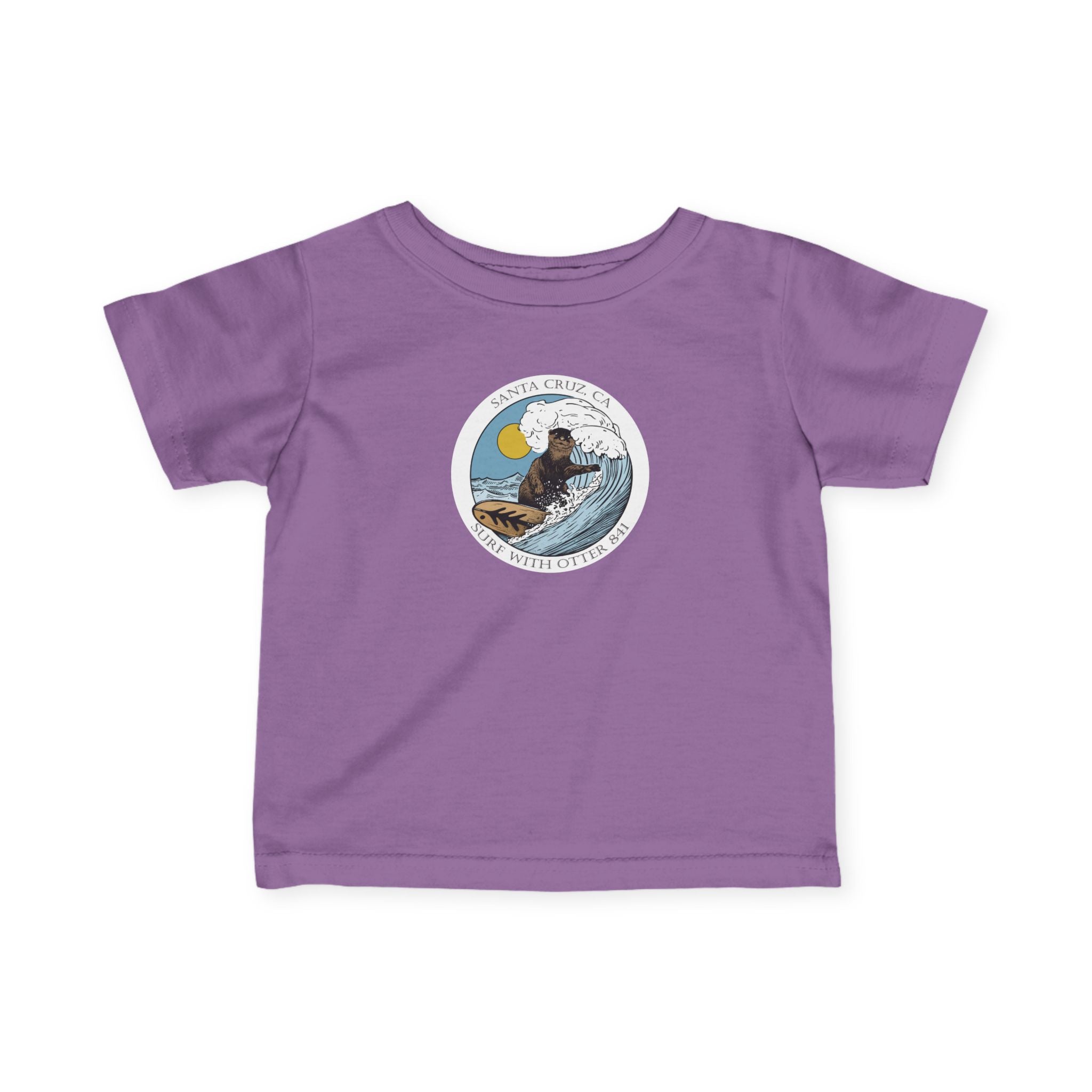 Surf with Otter 841 Ventana by Thiago Bianchini - Infant 100% Cotton T-Shirt
