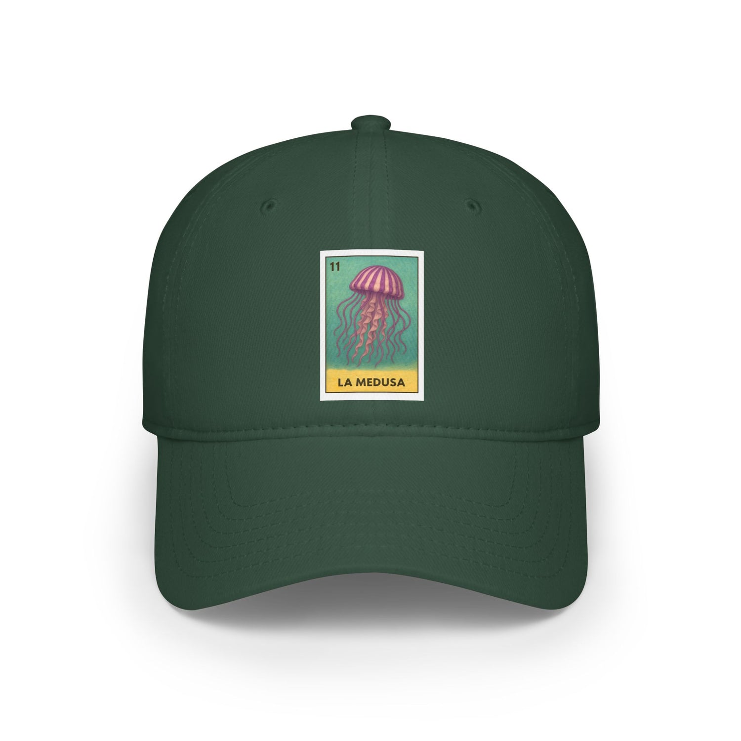 Sea Jelly Lotería Unisex - 100% Cotton Baseball Cap (La Medusa)