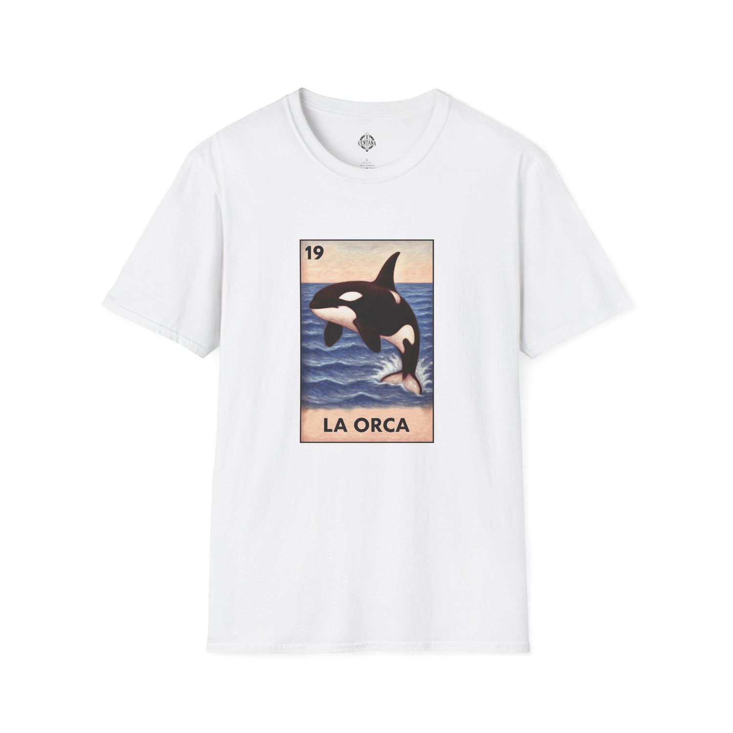 Orca Lotería Unisex - Soft Style U.S. Cotton T-Shirt (La Orca)
