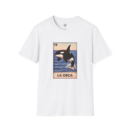 Orca Lotería Unisex - Soft Style U.S. Cotton T-Shirt (La Orca)
