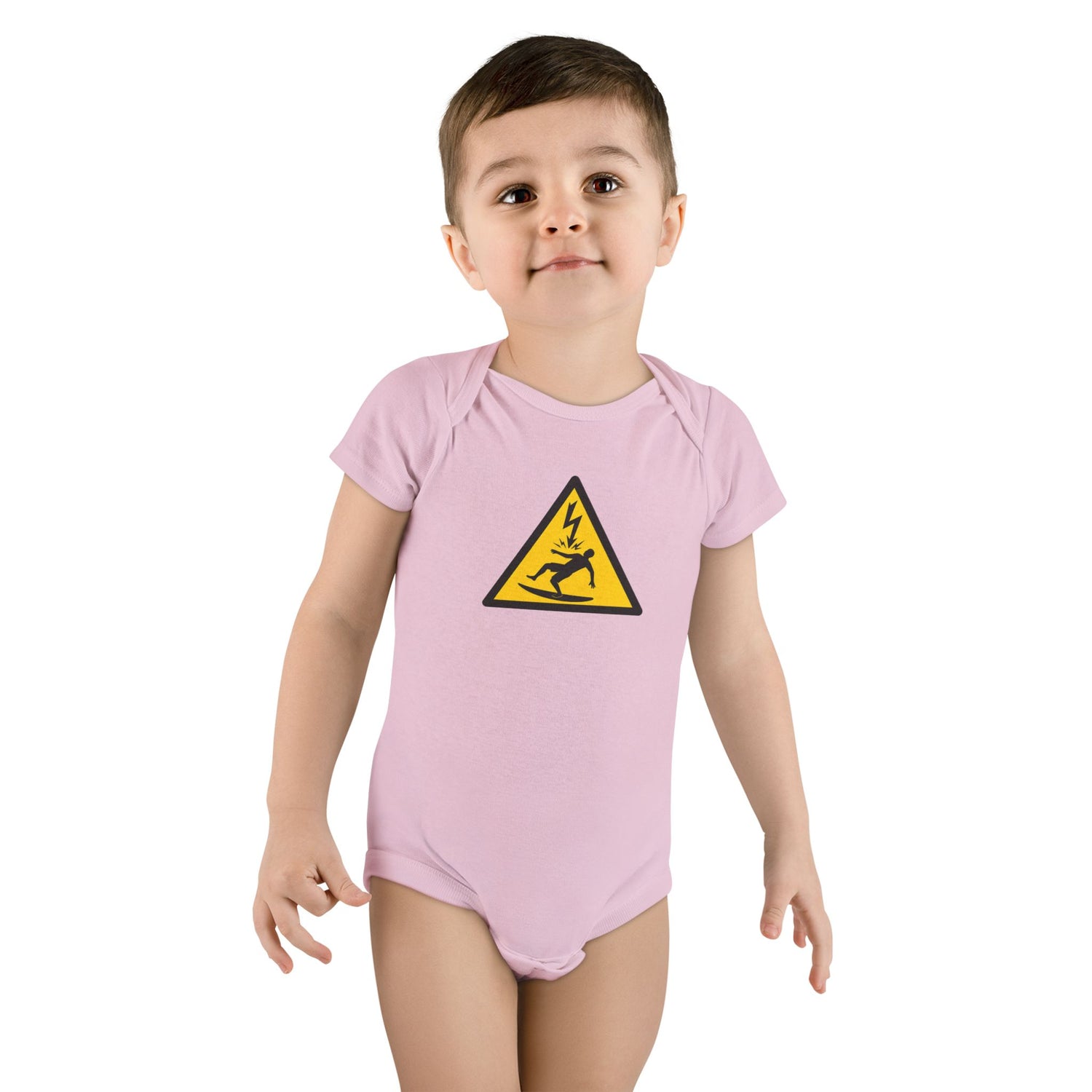 Electric Surfer - Baby Short Sleeve 100% Cotton Onesie