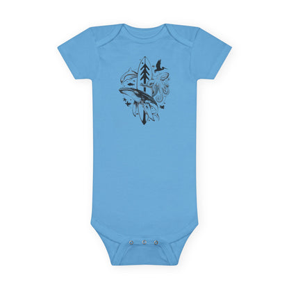 Ventana Monterey Bay by Thiago Bianchini - Baby Short Sleeve 100% Cotton Onesie