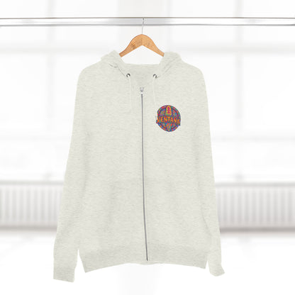 Ventana Psychedelic Treefish Logo Unisex - Zip Cotton Blend Fleece Hoodie