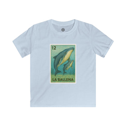 Whale Lotería Kids - Soft Style U.S. Cotton T-Shirt (La Ballena)