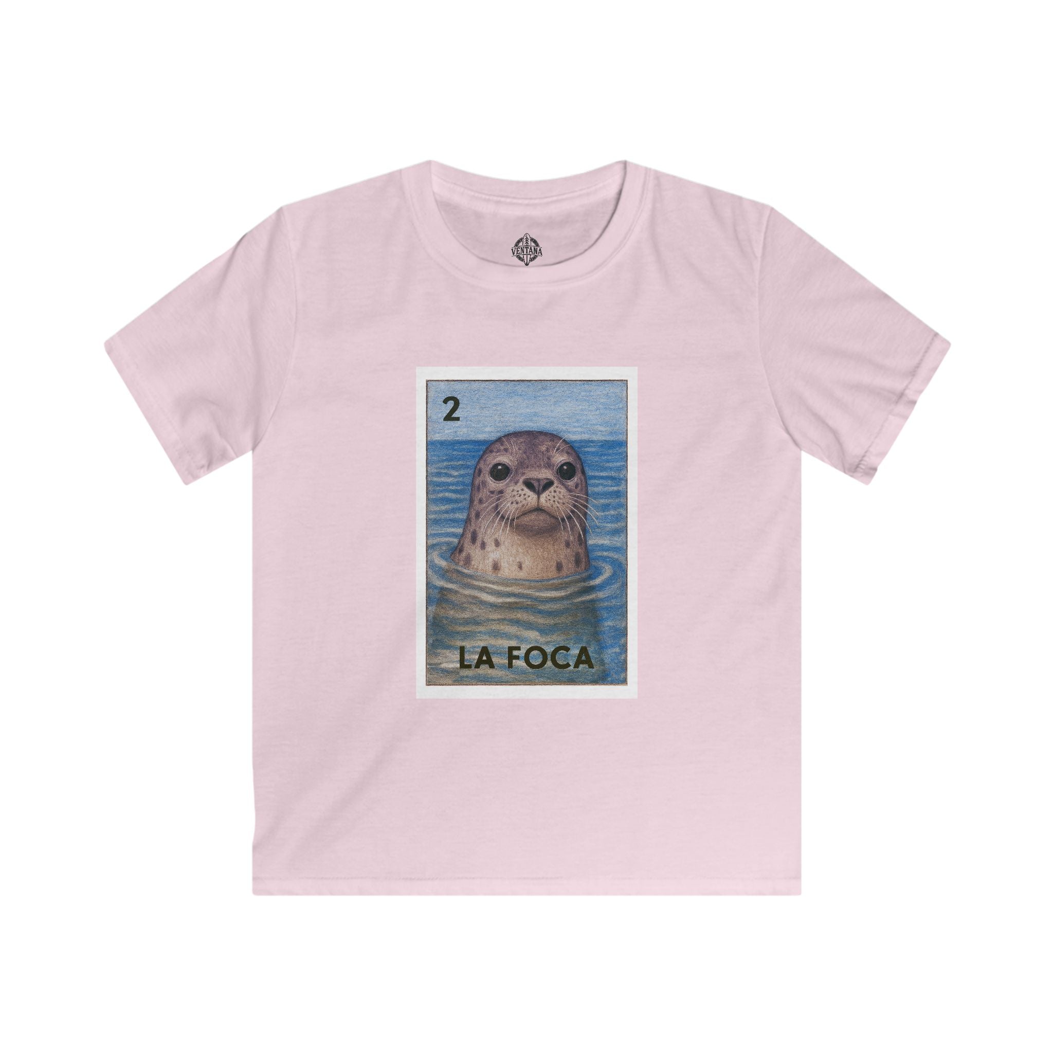 Seal Lotería Kids - Soft Style U.S. Cotton T-Shirt (La Foca)