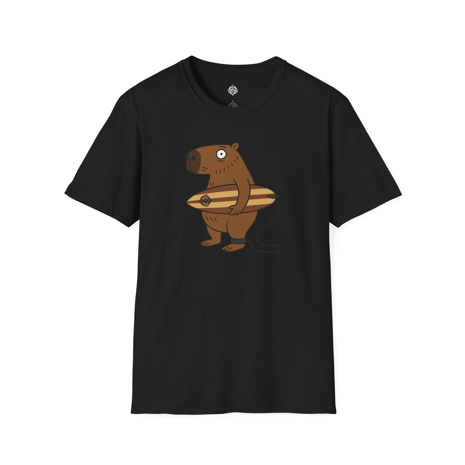 Capybara Surfer Unisex - Soft Style U.S. Cotton T-Shirt