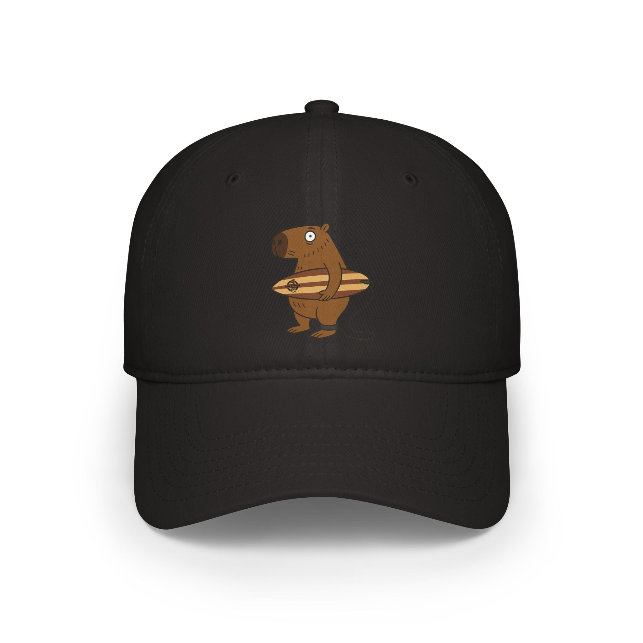 Capybara Surfer - 100% Cotton Baseball Cap