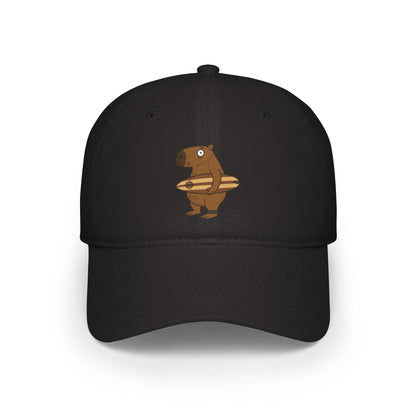 Capybara Surfer - 100% Cotton Baseball Cap