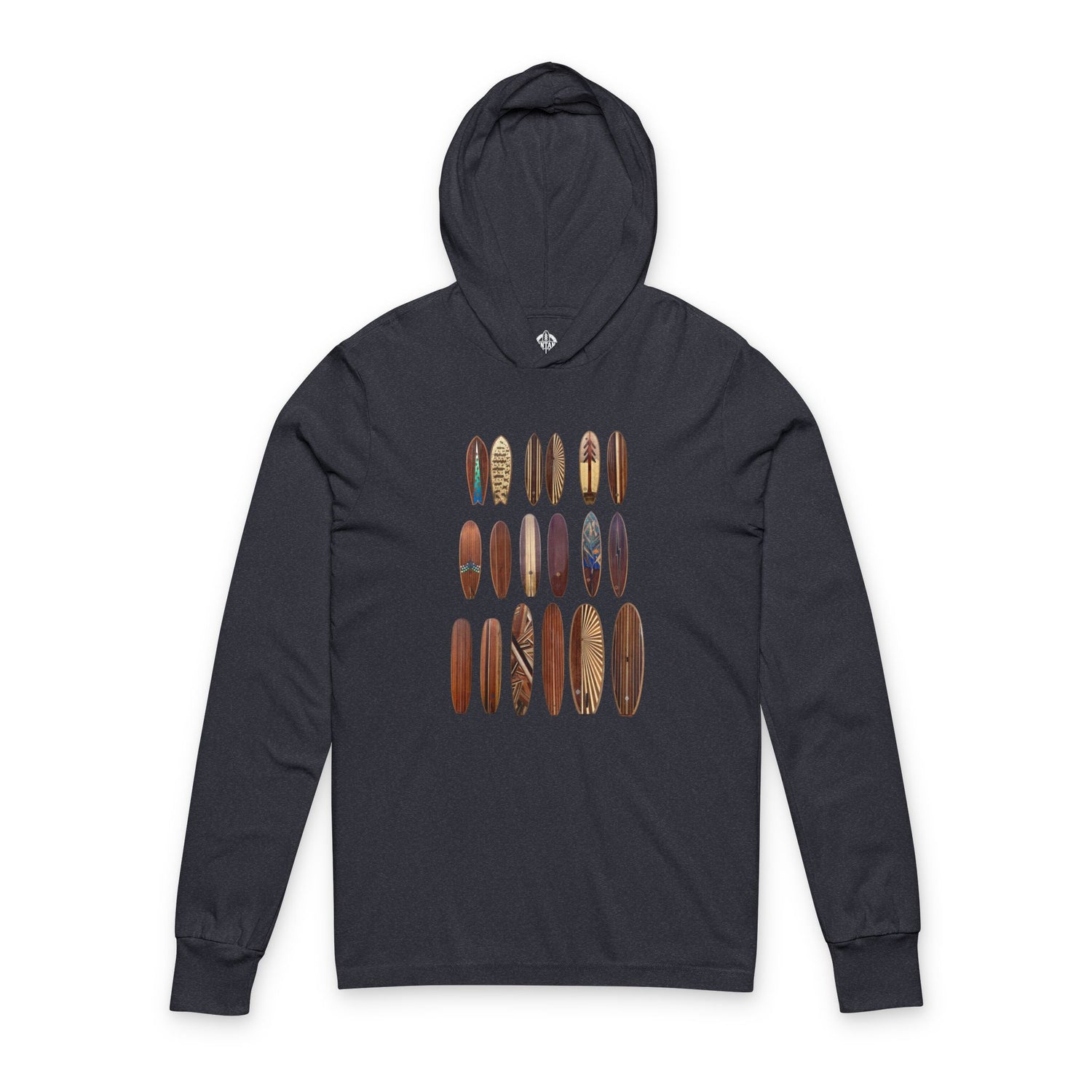 Ventana Wooden Surfboards Unisex - Cotton Long Sleeve Hooded T-Shirt