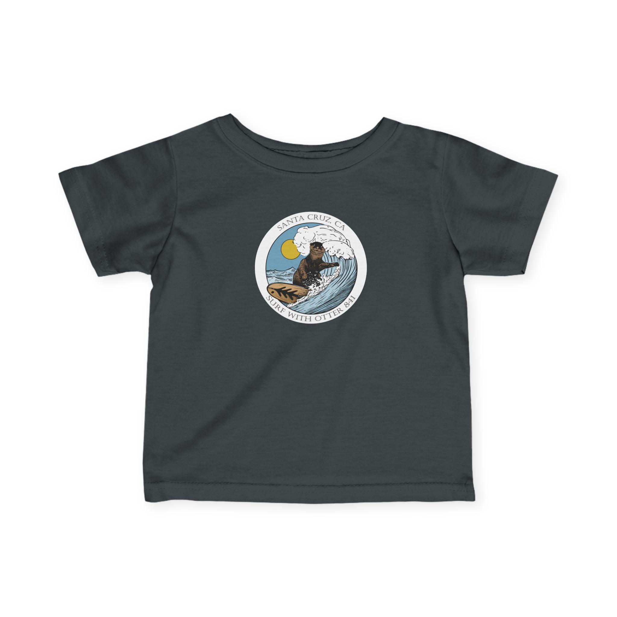 Surf with Otter 841 Ventana by Thiago Bianchini - Infant 100% Cotton T-Shirt