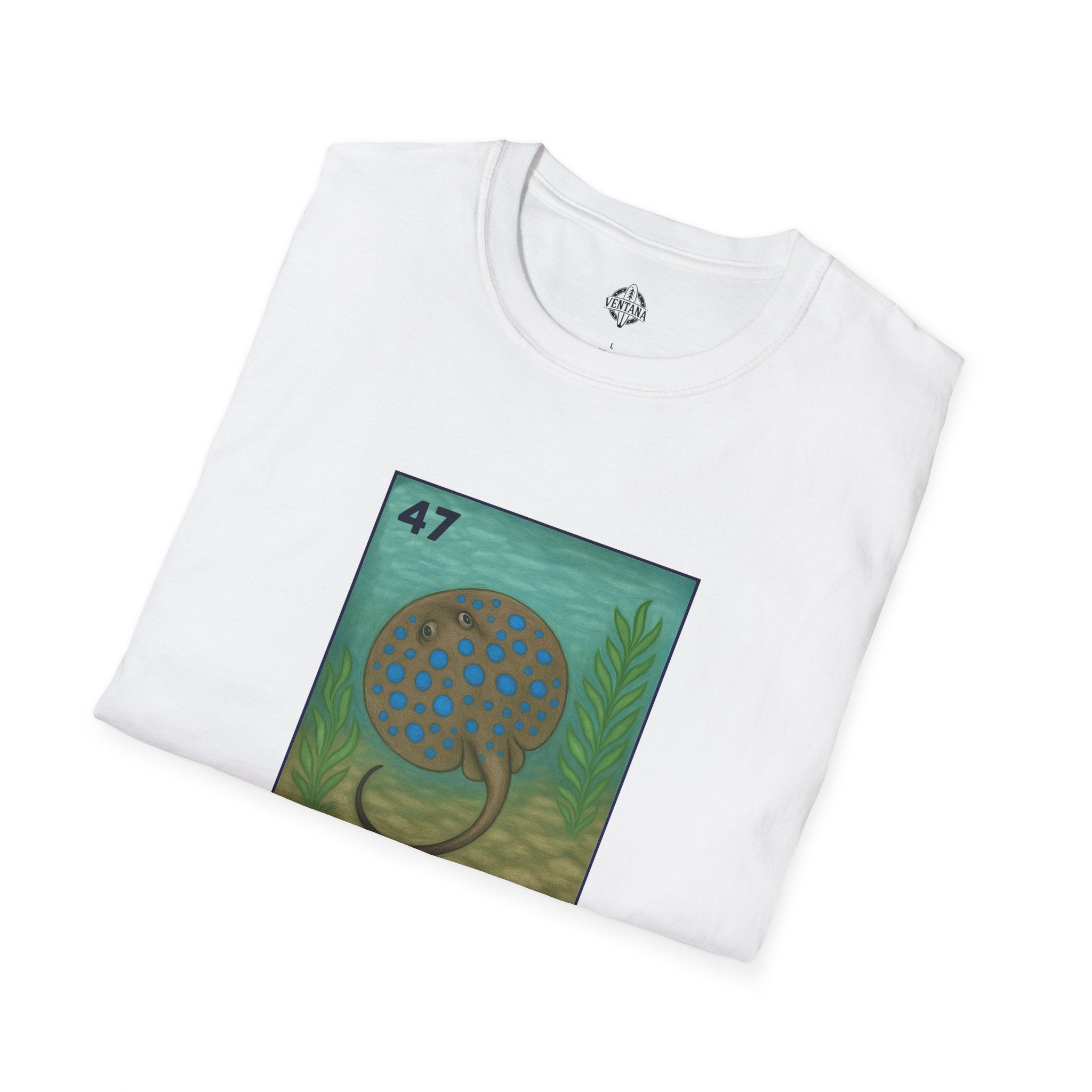 Stingray Lotería Unisex - Soft Style U.S. Cotton T-Shirt (La Raya Venenosa)
