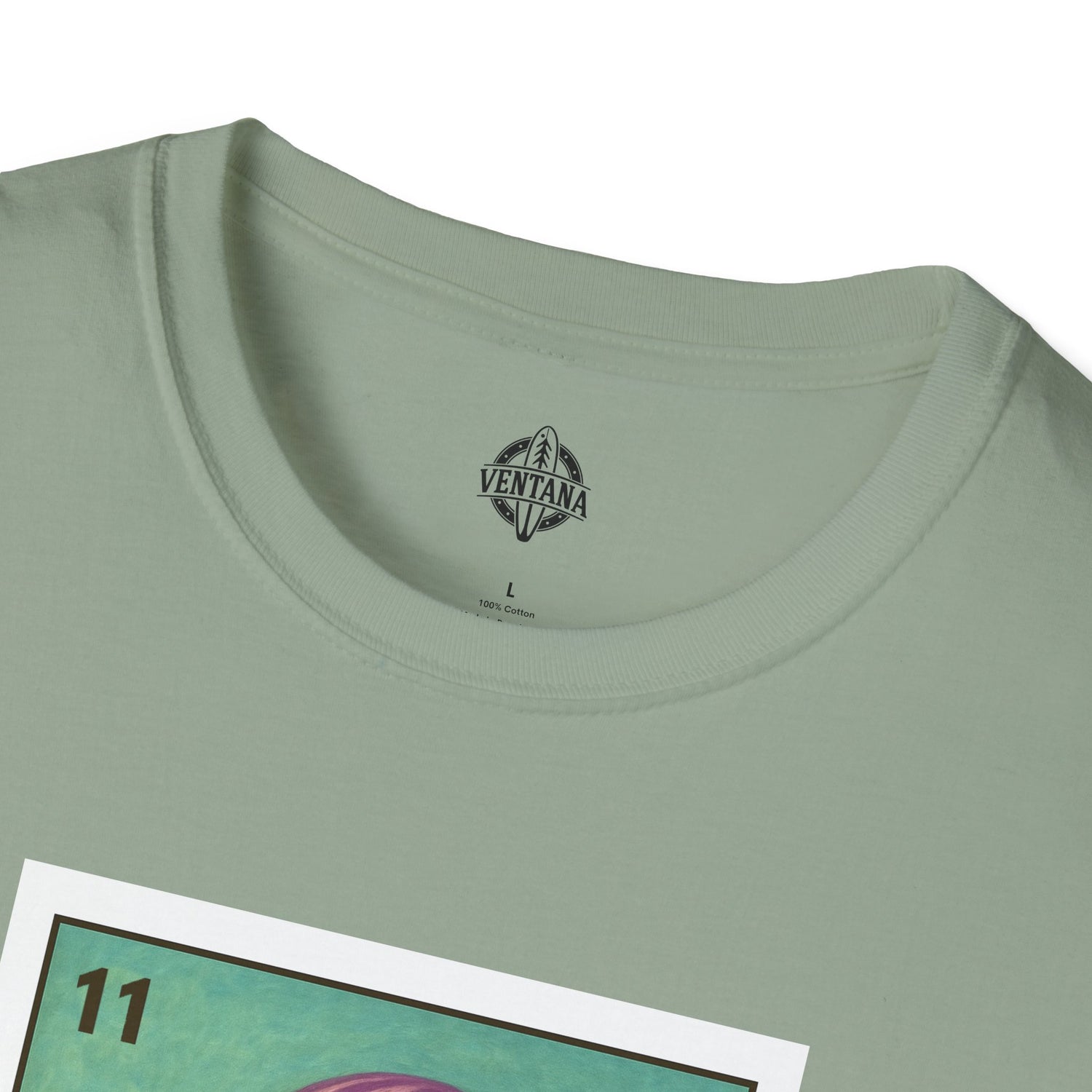 Sea Jelly Lotería Unisex - Soft Style U.S. Cotton T-Shirt (La Medusa)