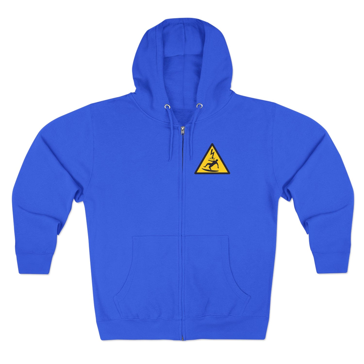 Electric Surfer Unisex - Zip Cotton Blend Fleece Hoodie