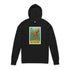 Black hoodie with an octopus design and &