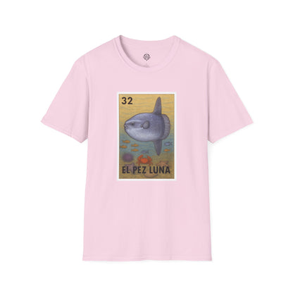 Sunfish Lotería Unisex - Soft Style U.S. Cotton T-Shirt (El Pez Luna)
