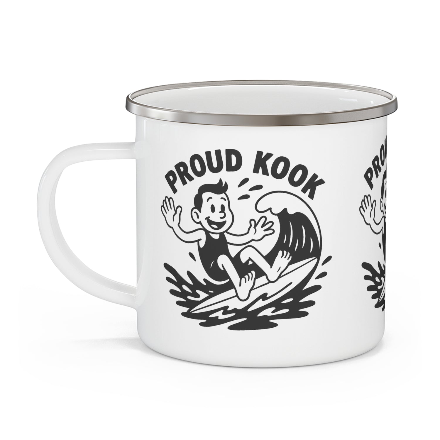 Proud Kook Enamel Camping Mug (12oz - small)