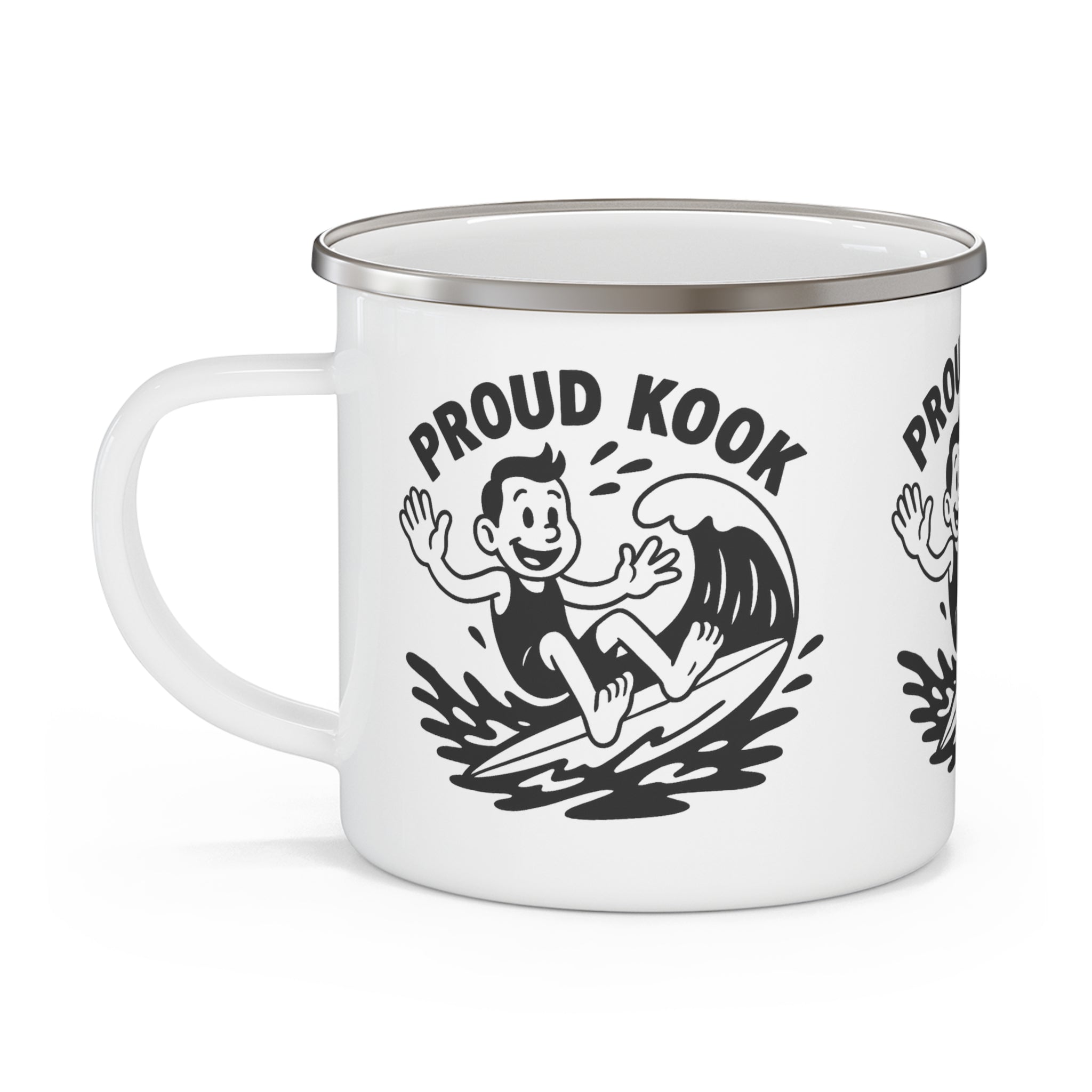 Proud Kook Enamel Camping Mug (12oz - small)