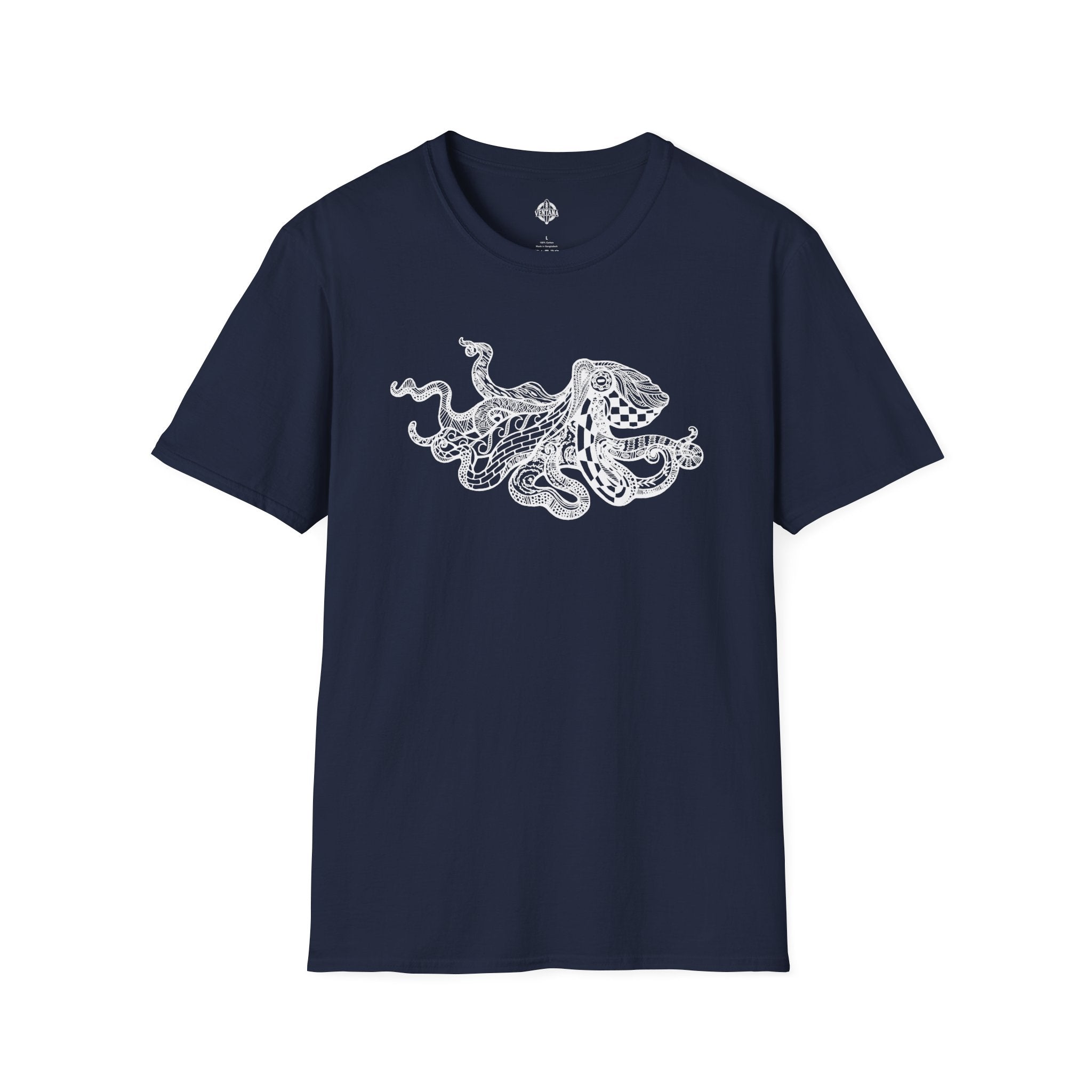 Ventangle Octopus Unisex - Soft Style U.S. Cotton T-Shirt