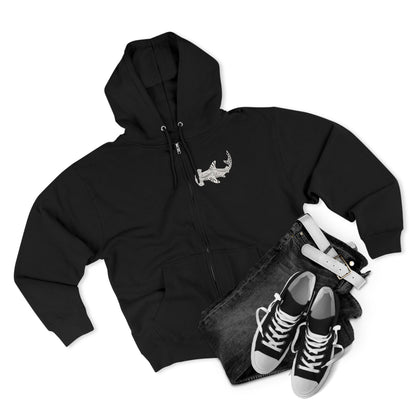 Ventangle Hammerhead Unisex - Zip Cotton Blend Fleece Hoodie