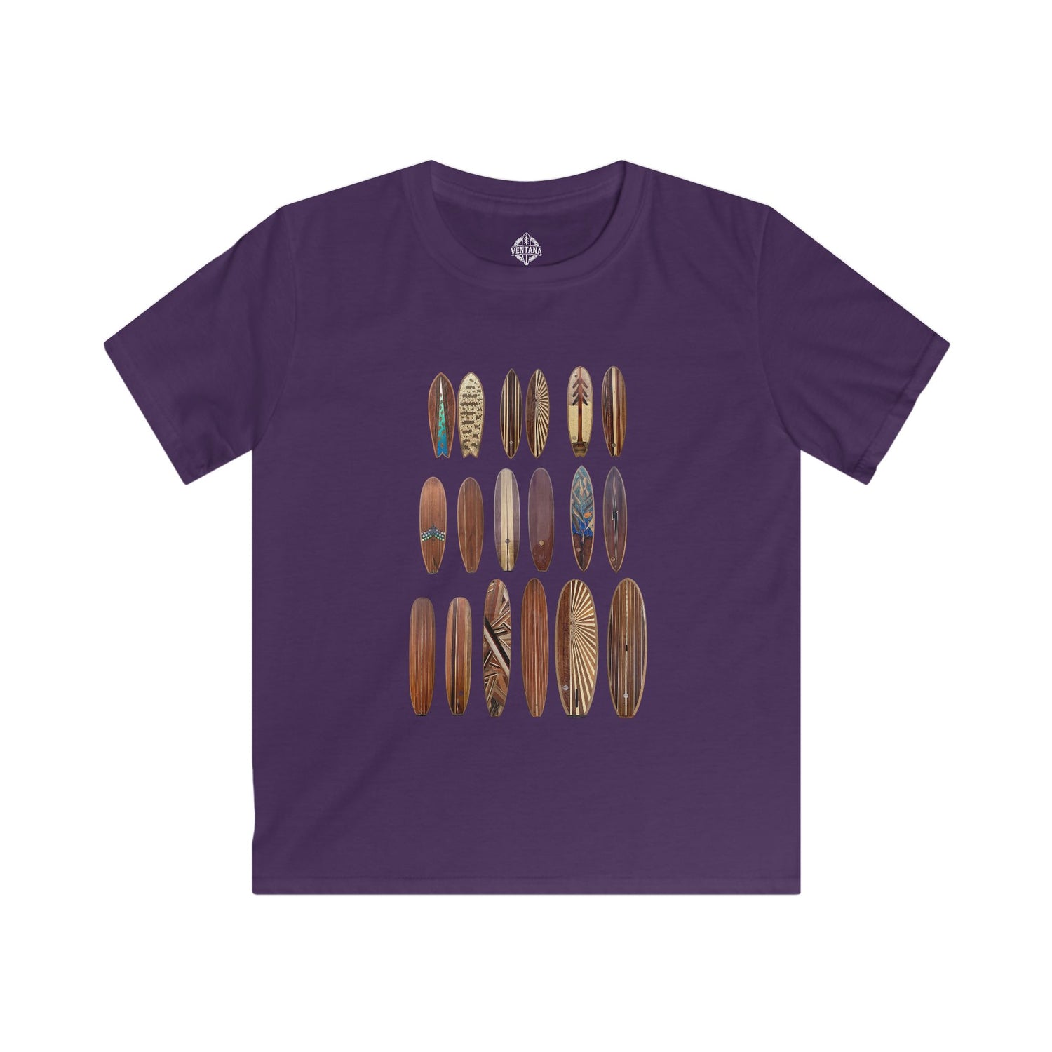 Ventana Wooden Surfboards Kids - Soft Style U.S. Cotton T-Shirt
