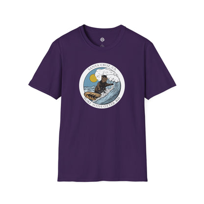 Surf with Otter 841 by Thiago Bianchini Unisex - Soft Style U.S. Cotton T-Shirt