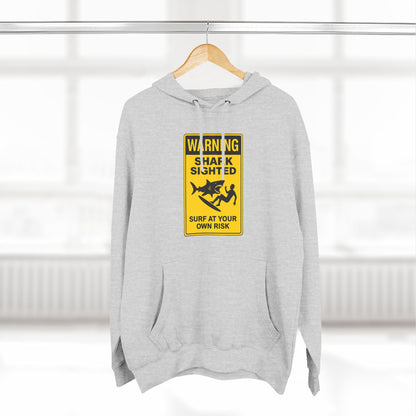 Shark Sighted Unisex - Pull-Over Cotton Blend Fleece Hoodie