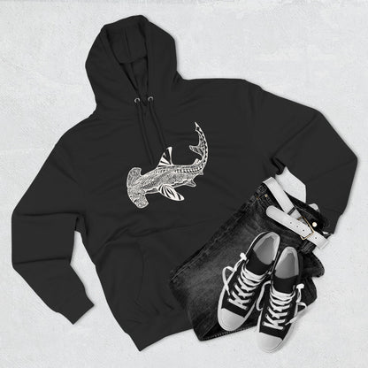 Ventangle Hammerhead Unisex - Pull-Over Cotton Blend Fleece Hoodie