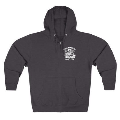 Leash Wranglers Surf Team Unisex - Zip Cotton Blend Fleece Hoodie