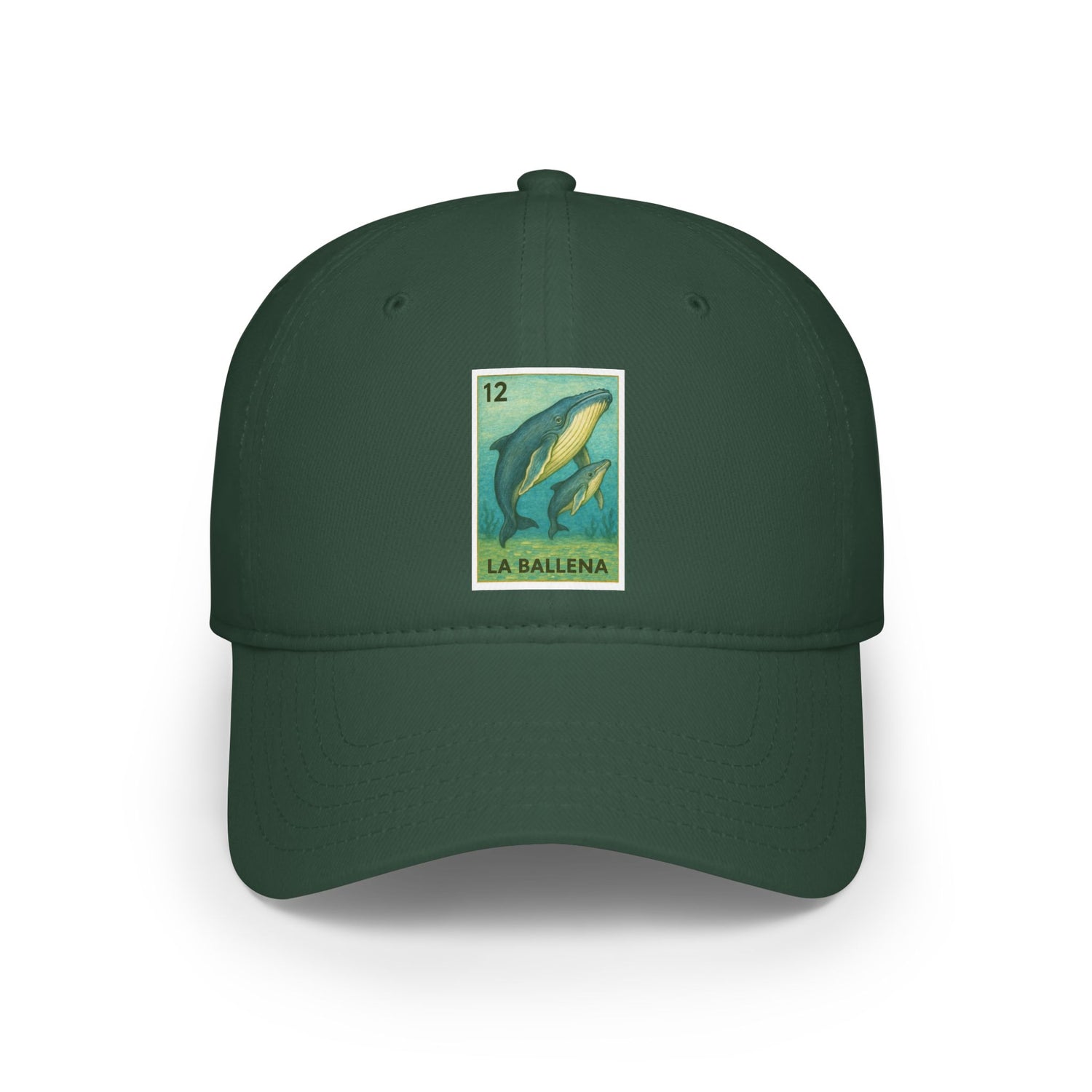 Whale Lotería Unisex - 100% Cotton Baseball Cap (La Ballena)