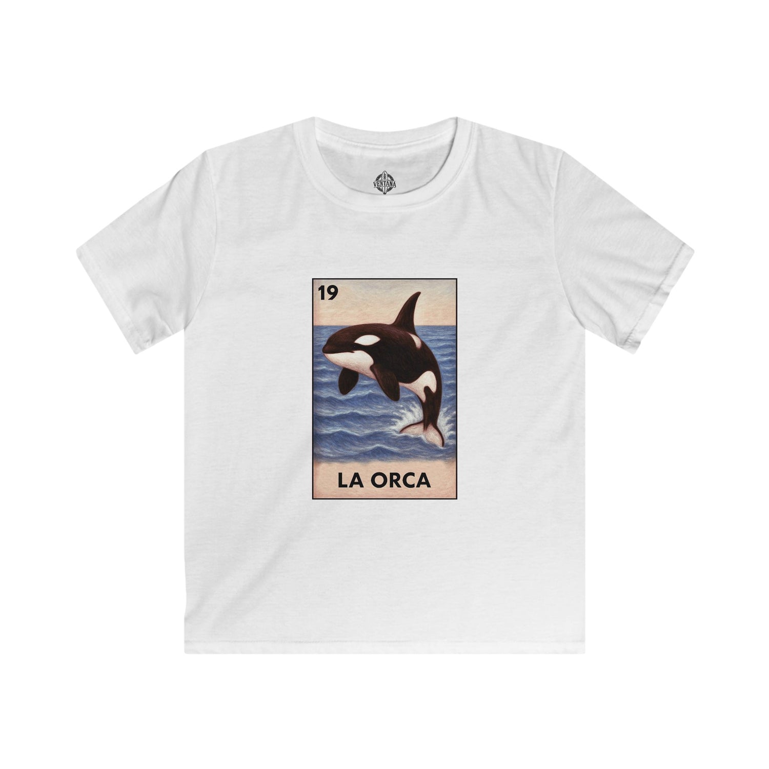 Orca Lotería Kids - Soft Style U.S. Cotton T-Shirt (La Orca)