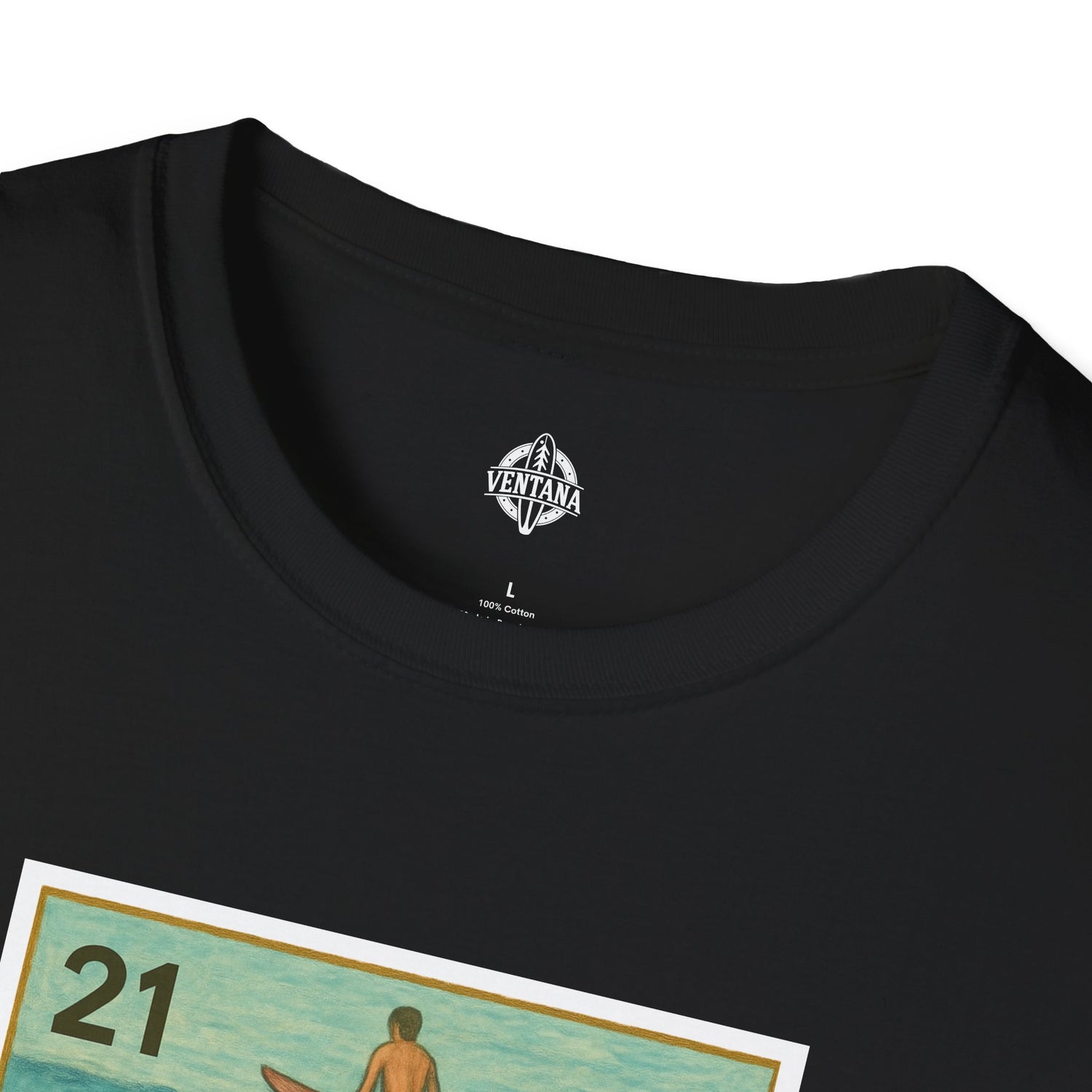 Shark Lotería Unisex - Soft Style U.S. Cotton T-Shirt (El Tiburón)